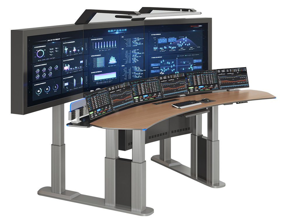 Minimalist console + independent large screen, flexible control without taking up space
